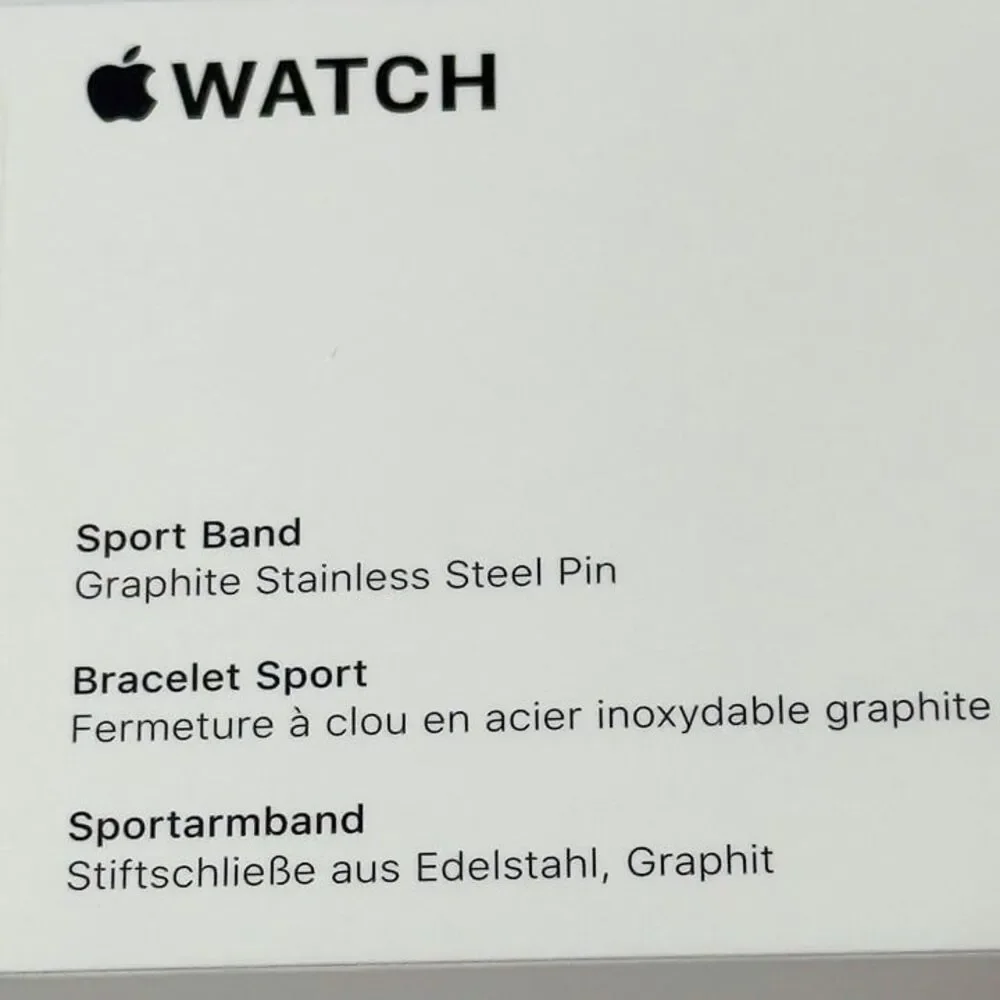Apple Watch Midnight Sport Band NWB (45MM)